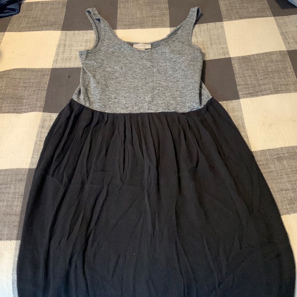 LOFT floor length, sleeveless dress.